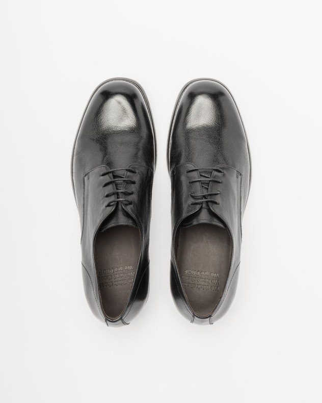 PROF 5699A-701A Black Derby shoes - Black