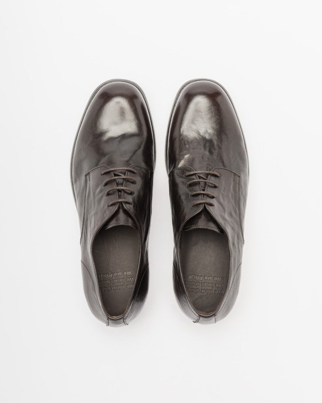 PROF 5699A-701B Brown Derby shoes - Brown