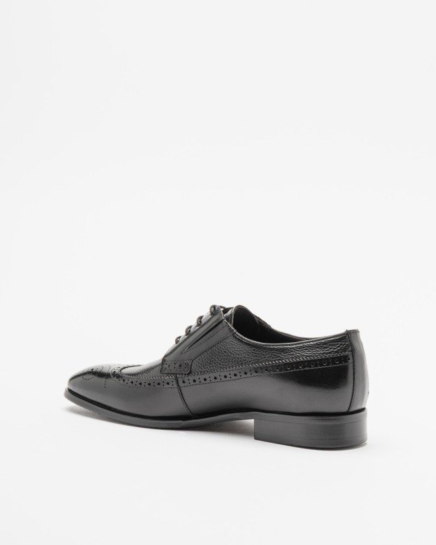 PROF 5281A-999J Black Brogue shoes - Black