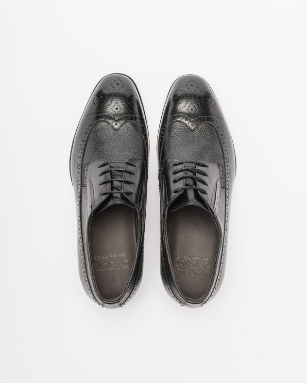PROF 5281A-999J Black Brogue shoes - Black