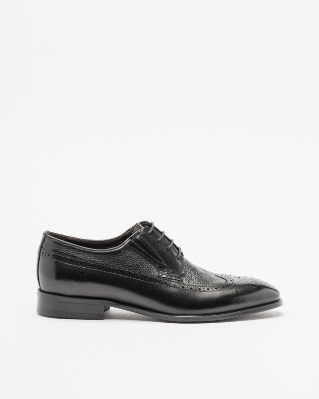 PROF 5281A-999J Black Brogue shoes - Black