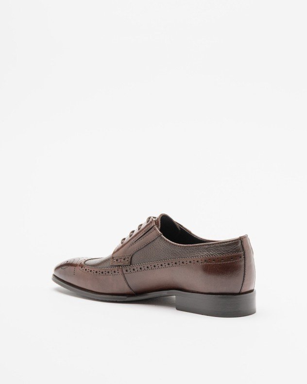 PROF 5281A-999F Brown Brogue shoes - Brown