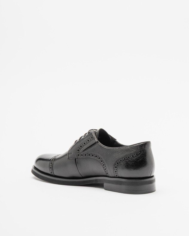 PROF G490A-B1J5-2 Black Derby shoes - Black