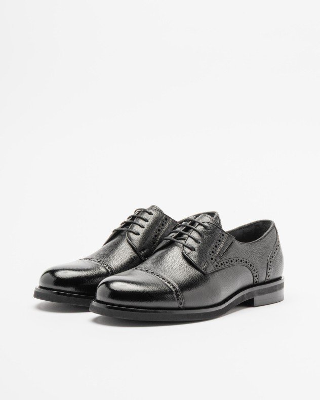 PROF G490A-B1J5-2 Black Derby shoes - Black