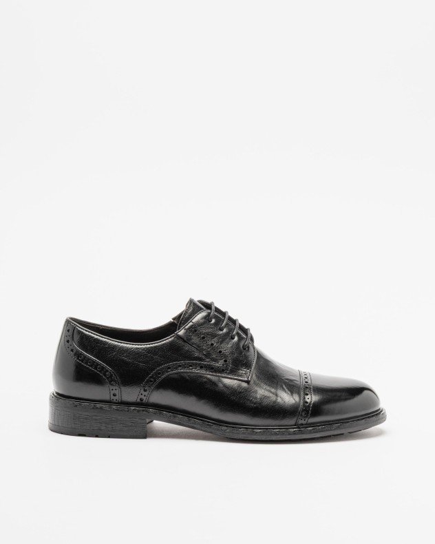 PROF G490A-B1V5-3 Black Derby shoes - Black