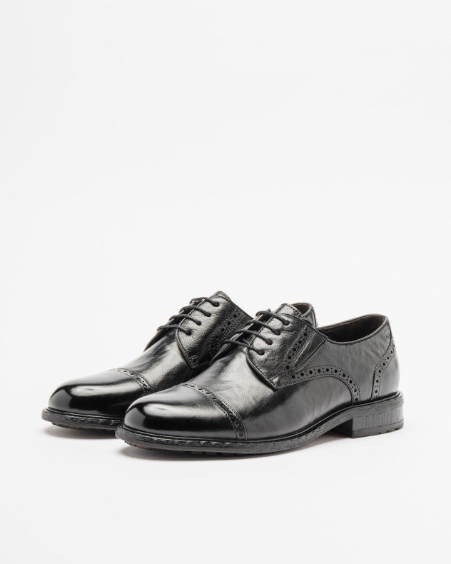 PROF G490A-B1V5-3 Black Derby shoes - Black