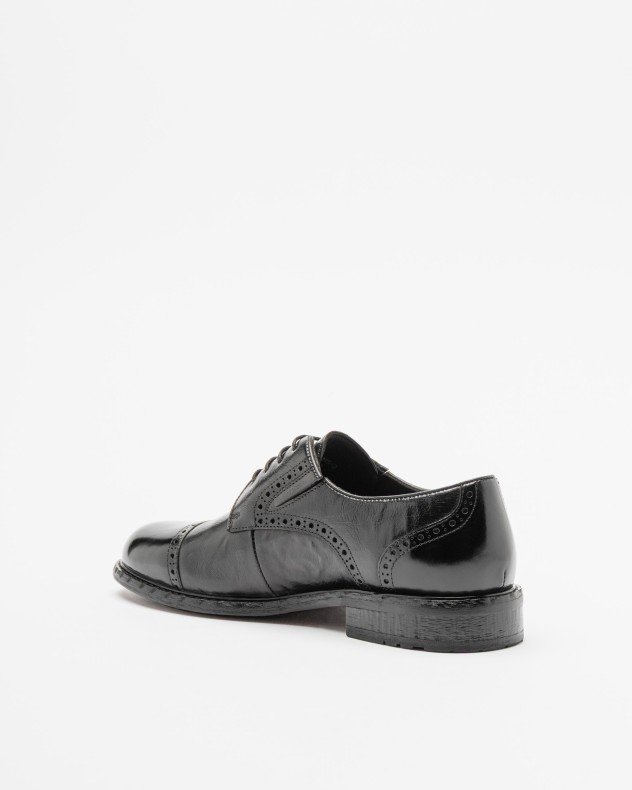 PROF G490A-B1V5-3 Black Derby shoes - Black