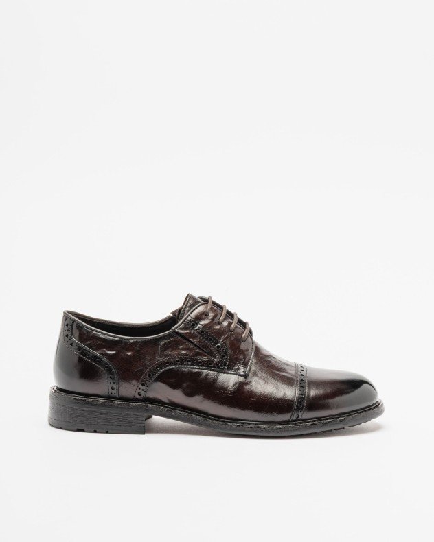 PROF G490A-B1X5-3 Brown Derby shoes - Brown