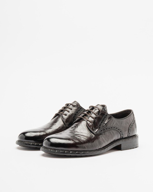 PROF G490A-B2X5-3 Brown Derby shoes - Brown