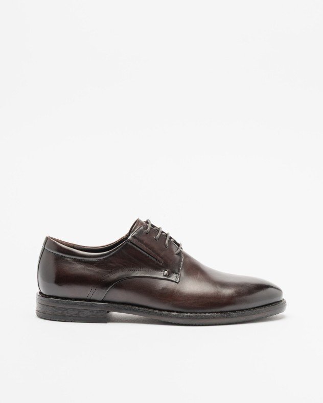 PROF C36A-02B Brown Derby shoes - Brown