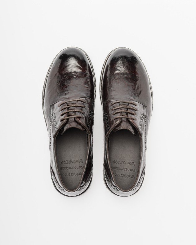 PROF G490A-B2X5-3 Brown Derby shoes - Brown