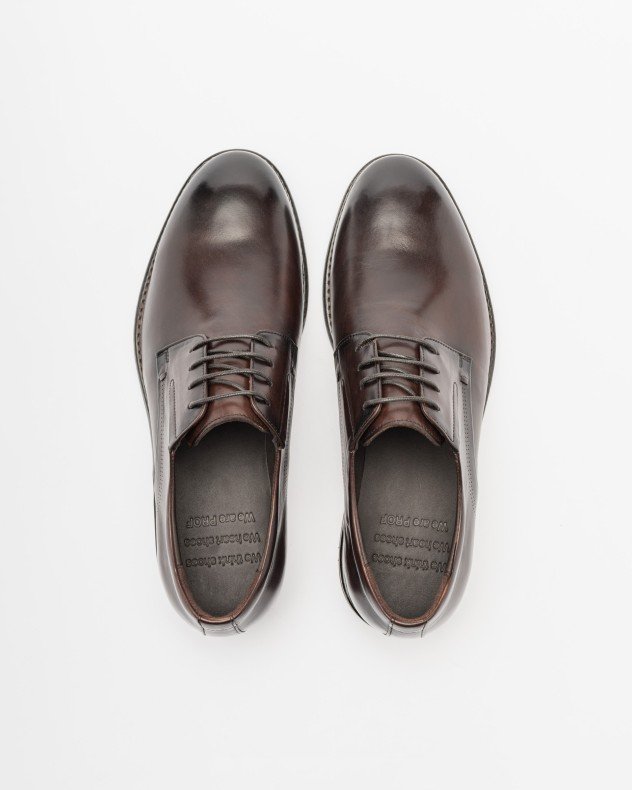 PROF C36A-02B Brown Derby shoes - Brown