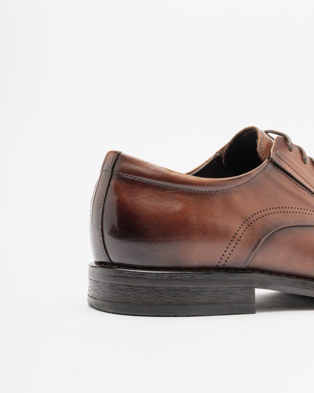 PROF C36A-02C Camel Derby shoes - Camel