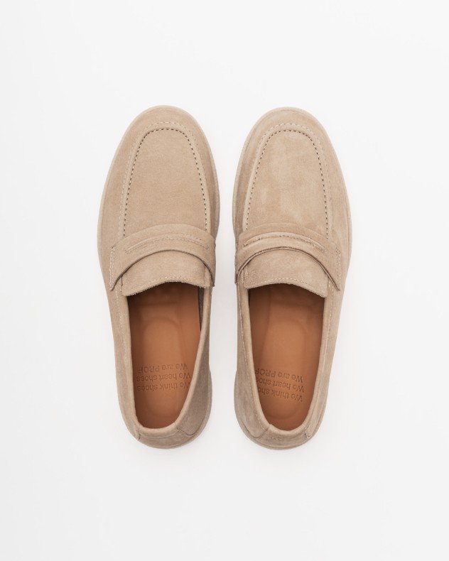 PROF MU162AB Beige Moccasins - Beige