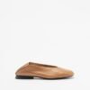 Camper Casi Myra Black Ballerinas - Camel
