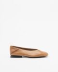 Camper Casi Myra Black Ballerinas - Camel