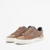 Pepe Jeans London Kenton Campus White Sneakers - Brown