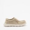 PROF 25048 Green Boat shoes - Beige