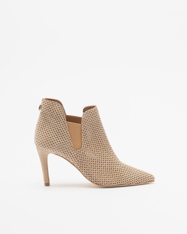 PROF 9342VZ Beige Ankle Boots - Beige
