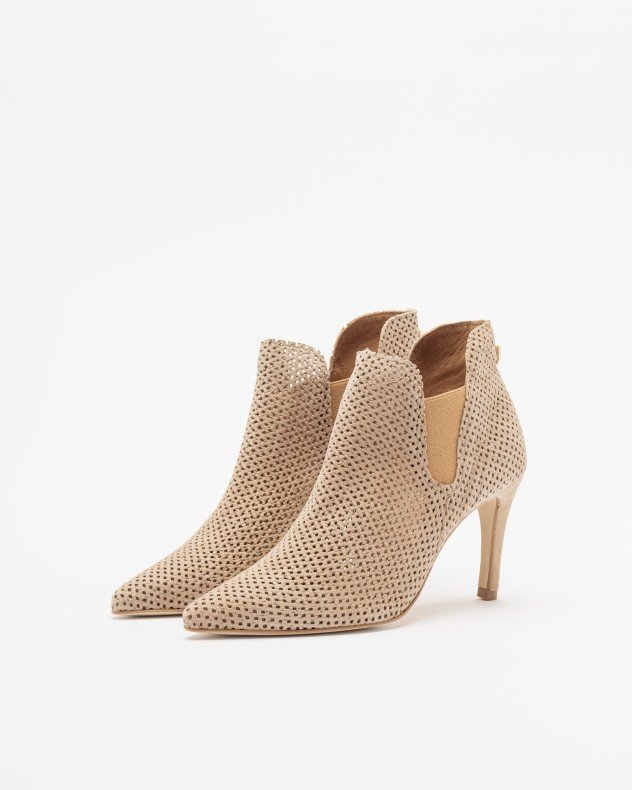 PROF 9342VZ Beige Ankle Boots - Beige