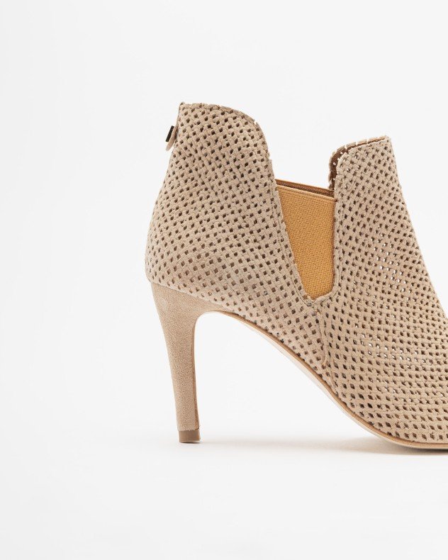 PROF 9342VZ Beige Ankle Boots - Beige