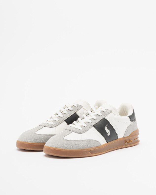 Polo Ralph Lauren Heritage Aera White Sneakers - White