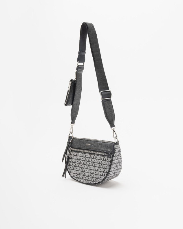 Dkny Zoie Crest Body Black Shoulder bag - Black