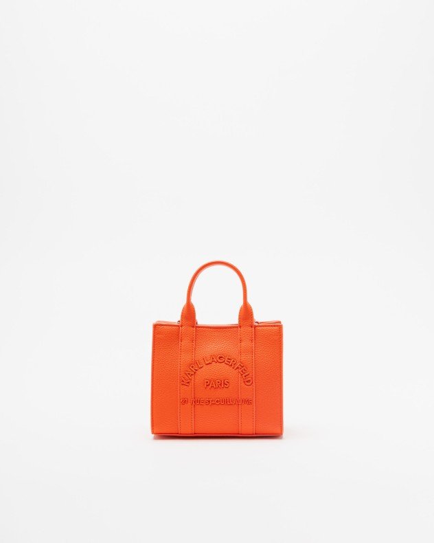 Karl Lagerfeld K/RSG Mini Square Tote White Tote bag - Orange