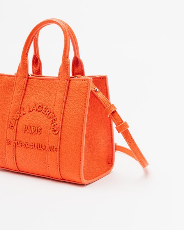 Karl Lagerfeld K/RSG Mini Square Tote White Tote bag - Orange