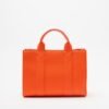 Karl Lagerfeld K/RSG MD Square Tote Peb Emb White Tote bag - Orange