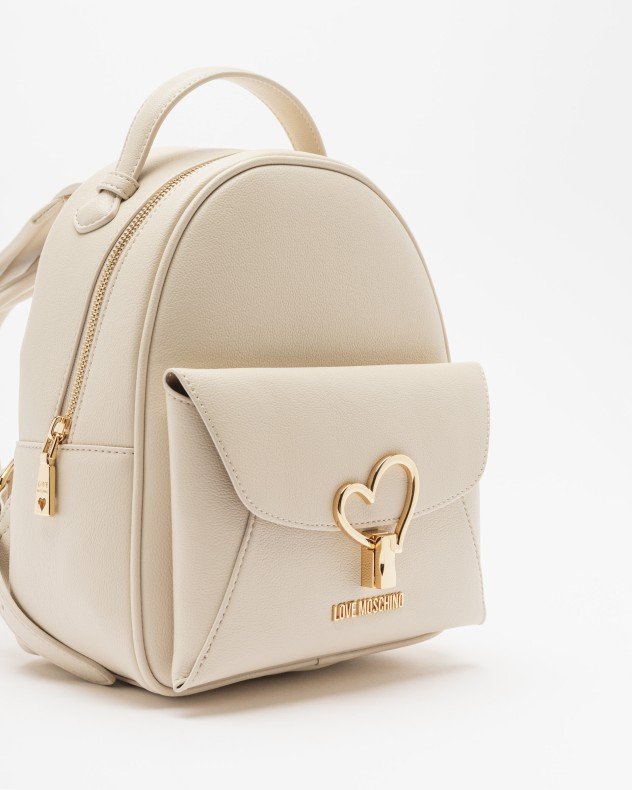 Love Moschino JC4137PP1O Black Backpack - Beige