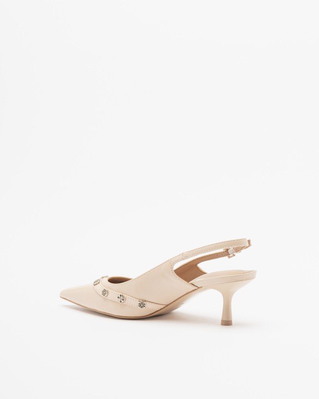 Guess Yanai Beige Slingback shoe - Beige
