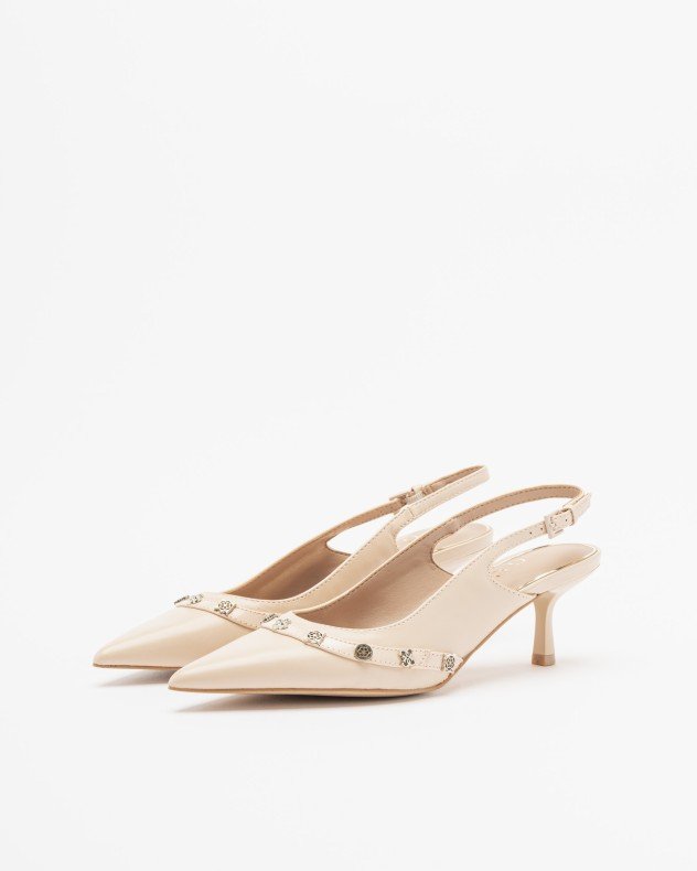 Guess Yanai Beige Slingback shoe - Beige