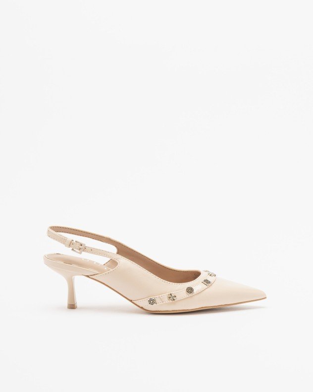 Guess Yanai Beige Slingback shoe - Beige