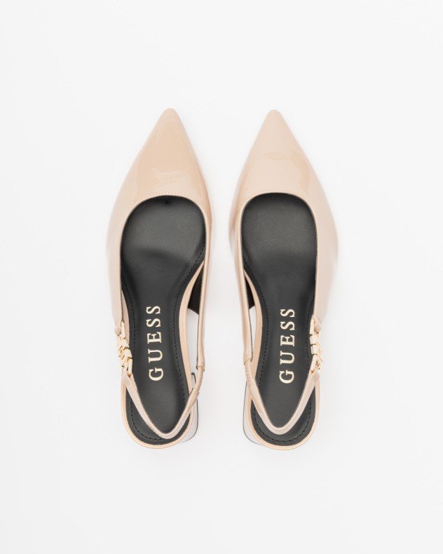 Guess Zabela Black Slingback shoe - Beige