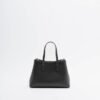 Karl Lagerfeld Ikon Smooth SM Tote Black Handbag - Black