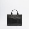 Karl Lagerfeld K/RSG MD Square Tote Peb Emb White Tote bag - Black