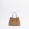Karl Lagerfeld Ikon Smooth SM Tote Black Handbag - Brown
