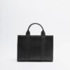 Karl Lagerfeld K/RSG MD Square Tote Peb Emb White Tote bag - Black