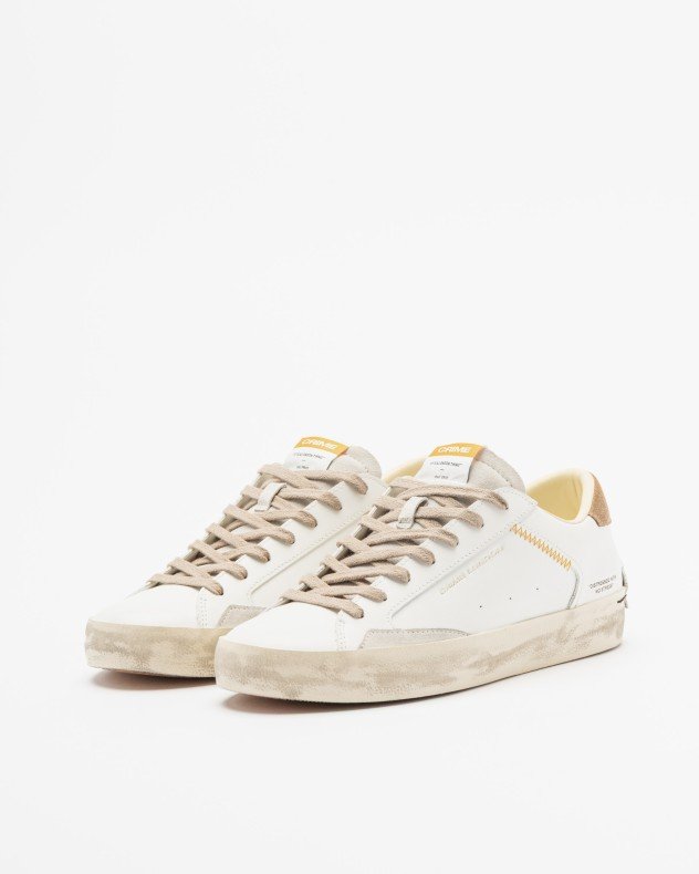 Crime London Distressed White White sneakers - White