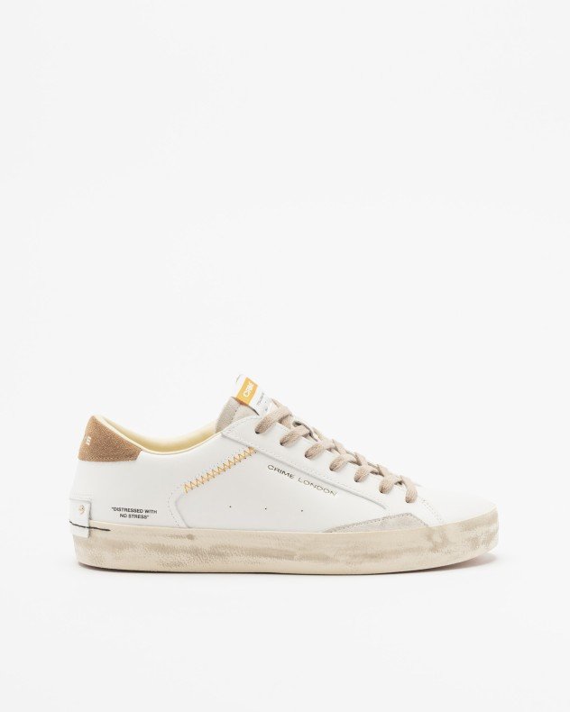 Crime London Distressed White White sneakers - White