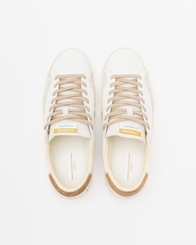 Crime London Distressed White White sneakers - White