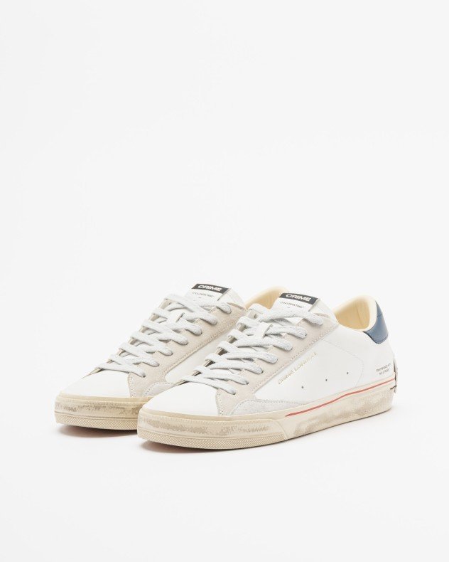 Crime London Distressed White White sneakers - White