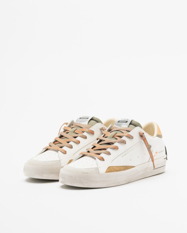 Crime London SK8 Deluxe White White sneakers - White