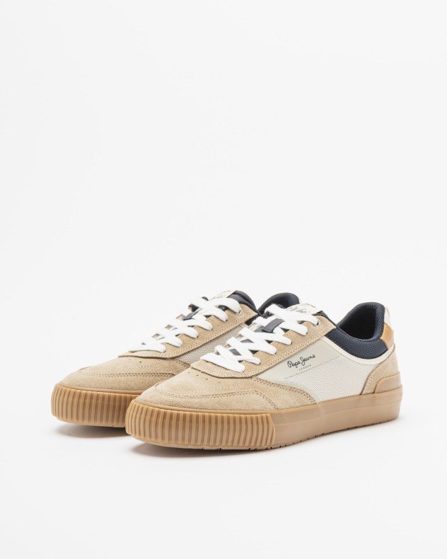 Pepe Jeans London Nolan Street Beige Sneakers - Beige
