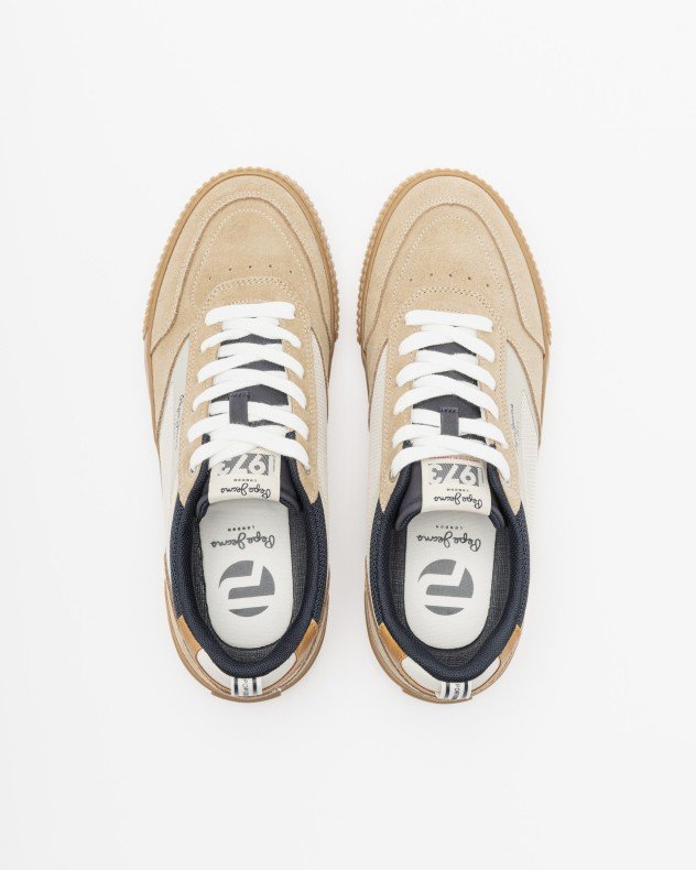 Pepe Jeans London Nolan Street Beige Sneakers - Beige