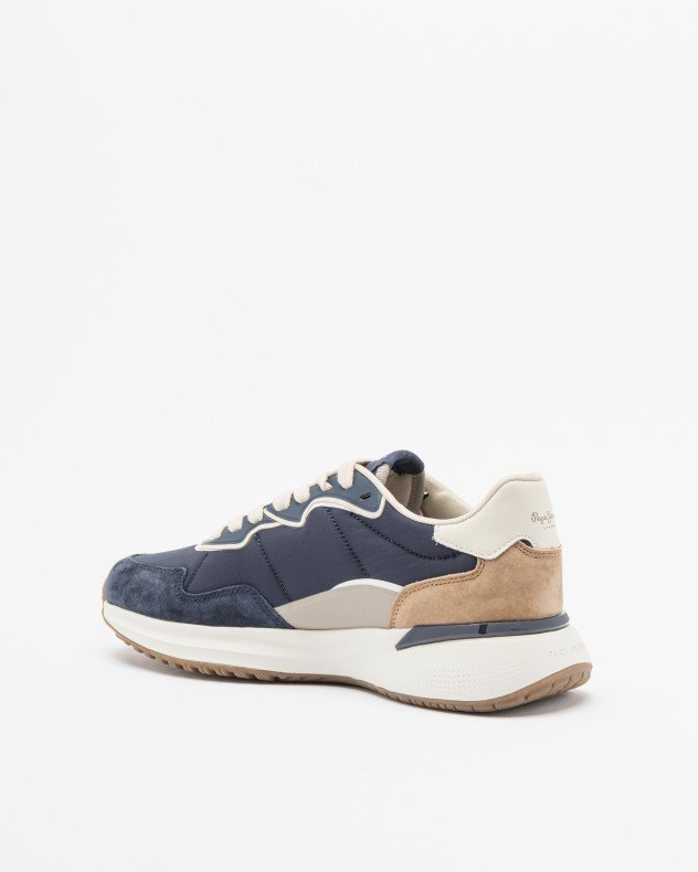 Pepe Jeans London PMS600022 White Sneakers - Blue