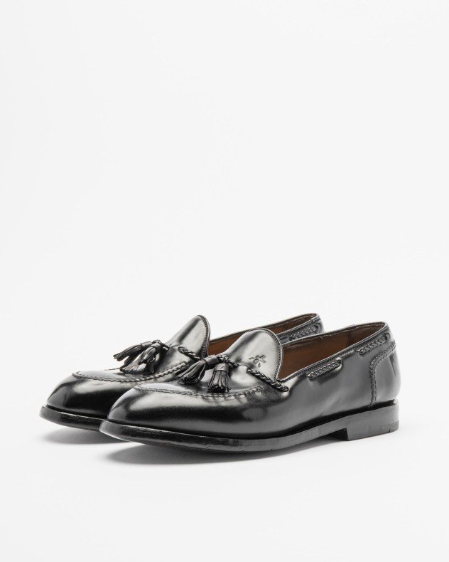 Premiata 32056 Brown Tassel loafers - Black