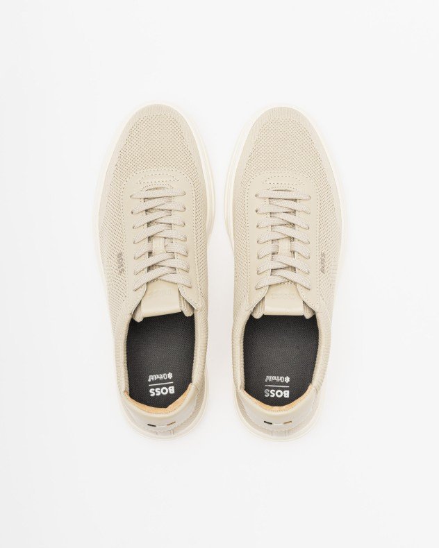 Boss Kieran Tenn Beige Sneakers - Beige