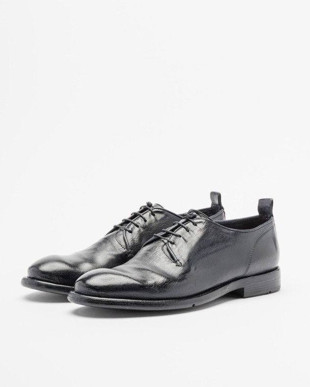 Lemargo GB01A Brown Derby shoes - Blue